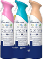 Febreze Air Mist, Air Freshener, Odor Fighting Room Spray, Deodorizer for Home Bathroom Kitchen Office Apartment, Soothe & Restore, Refresh & Energize, Romance & Desire Variety Pack, 8.1oz (Pack of 3)