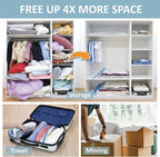 Cozy Essential Vacuum Storage Bags, Compression Space Saver Bags for Clothes, Comforters, Blankets, Pillow, Bedding, Sealer Clothing Storage,8 Combo