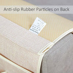Sofa Armrest Organizer Non-Slip Arm Chair Hanging Caddy Remote Control Holder for Magazine, Phone, Books, Glasses(Beige,19in)