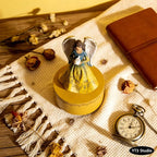 Music Box, Guardian Angel Musical Box Figurine Holding Heart, Sculpted Hand-Painted Music Boxes Figures Wind Up Angel Musical Boxes for Women Girls in Christmas Birthday Anniversary