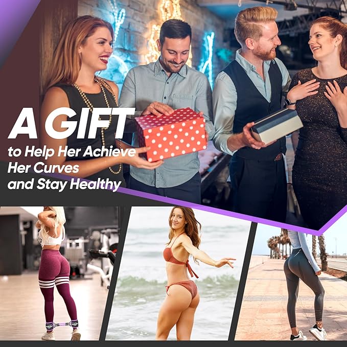 Ankle Resistance Bands with Cuffs, Workout Sets for Women, Resistance Bands for Working Out, Exercise Band for Leg Booty, Home Gym Workout Equipment, Ankle Weights Fitness Band Set