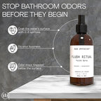 Muse Apothecary Flush Ritual - Aromatic & Refreshing Toilet Spray, Use Before You Go, 4 oz, Infused with Natural Essential Oils - Coconut + Sandalwood