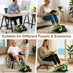 VIVURN® 028 Under Desk Elliptical 12 Speed 5 Modes Motorized Leg Exerciser While Sitting for Seniors As Seen on TV Low Impact Electric Pedal Exerciser with Non-Slip Mat Quiet for Home and Office