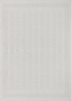 Micro Loop Indoor Rug White 8x10 Boho Geometric Neutral Area Rugs for Living Room Soft Luxury Modern Low and High Pile Durable Stain Resistant Non-Shedding Indoor Area Carpet 8 x 10