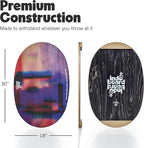 The Original Indo Board - Balance Board Trainer for Core Strength, Stability & Athletic Performance - Surfing, Skateboarding, Snowboarding, Yoga, Physical Therapy & More. Includes Board and Roller.