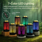 MeplLivs Wax Melt Warmer 2-in-1 Candle Wax Warmer with Timer-PTC Heating Plate with 7 Colors LED Changing Light Reusable Silicone Fragrance Warmer for Home Office Gifts & Decor