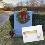 Roventeur Wreath Hanger Flex 7-9" - Headstone Wreath Hanger - Flexible Fit for Tombstones 7"-9" - Solid Aluminum - Rust and Stain Resistant