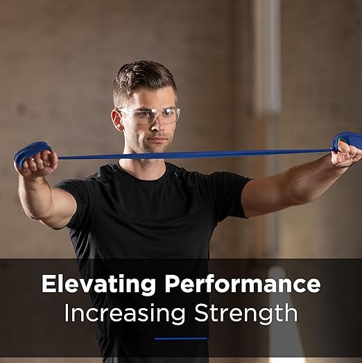 THERABAND Professional Latex Resistance Bands, Individual 6 Ft Elastic Band for Upper & Lower Body Exercise, Physical Therapy, Pilates, Home Workouts, 6 Foot, Blue, Extra Heavy, Level 5