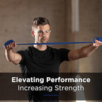 THERABAND Professional Latex Resistance Bands, Individual 6 Ft Elastic Band for Upper & Lower Body Exercise, Physical Therapy, Pilates, Home Workouts, 6 Foot, Blue, Extra Heavy, Level 5