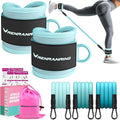 Ankle Resistance Bands with Cuffs, Ankle Bands for Working Out, Ankle Resistance Band for Legs and Glutes Workout Equipment, Butt Exercise Equipment for Women