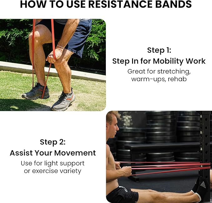 Functional Fitness Pull Up Bands Resistance Bands | Exercise Bands for Working Out | Long Stretch Bands for Exercise, Training Bands, Resistance Bands for Stretching