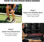 Functional Fitness Pull Up Bands Resistance Bands | Exercise Bands for Working Out | Long Stretch Bands for Exercise, Training Bands, Resistance Bands for Stretching