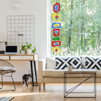 Atomic Mobiles Multi Color Retro-A-GoGo Hanging Art Mobile 9”x48” - Groovy Mid Century Modern Style Home Decoration - Impressive Gift Idea - Home, Office, and Your Work from Home Office Decor!