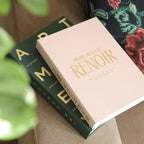 Decorative Books for Home Decor – Green & Pink Linen Faux Books for Decoration: Aesthetic Fake Book Shelf, Living Room, Mantle, Entryway & Coffee Table Decor – Stack Faux Book Storage Box, Set of 2