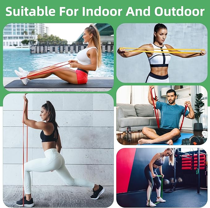 Exercise Bands Resistance Bands for Working Out,Pull Up Bands Set,at Home Workout Equipment,Workout Bands for Men and Women,Stretch Bands for Exercise