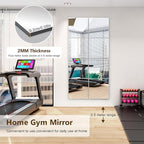 Full Length Mirror Tiles, 12x12 Inch Unbreakable Acrylic Squares for Bedroom, Home Gym, Walls - Shatterproof Mirror Stickers (1pcs)