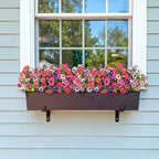 Artificial Flowers for Outdoor Faux Flower Spring Decoration, 12 Bundles Fake Plants Silk Daisy Bulk UV Resistant Realistic for Outside Porch Patio Balcony Planter Yard Garden Home Decor(Mixed 1)
