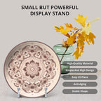 3 Pack 6inch Picture Stands for Display, Silver Metal Plate Stands for Display - Decorative Plate Stand, Plate Holder Display Stand, Picture Frame Stand - Plate Display Stands for Picture Stand
