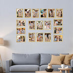 Giftgarden 5x7 Picture Frame Set of 18, Lightweight 5 by 7 Frames Bulk for Gallery Wall Photo Hanging and Tabletop Display, Gold