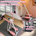 ZeHuoGe Air Walking Elliptical Machine - Foldable Cardio Cross Trainer Glider for Full-Body Low-Impact Exercise with LCD Display Ideal for Home Gym