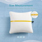 AM AEROMAX 18 × 18 Throw Pillow (Pack of 4) Memory Foam Pillow Insert - Square Accent Pillow for Decorative Cushion Bed Couch Sofa - Non-Deforming Over Time