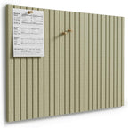 MaxGear Large Cork Boards for Walls 36" x 24", Sage Green Felt Bulletin Board Tiles for Office Decor, 6 Pack Felt Wall Tiles with Slat Paneling, Push Pin Board Home Wall Organizer