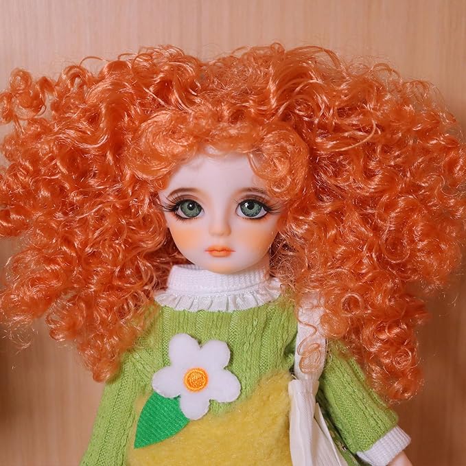Original 1/6 Scale Anime Doll with Hand-Painted Face, Unique Cute Collectible Ball-Jointed Doll with Removable Outfit, 30cm Art Figure for Christmas & Birthday Gifts (Poppy)