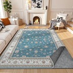 Waterproof Rug Pad, 5x7 ft Under Area Rug Carpet Pad, Non Slip Felt Rug Pads for Hardwood Floors, Keep Carpets in Place Soft and Prevent Rug from Wrinkling or Buckling