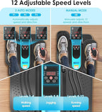 2025 New Under Desk Elliptical Machine,Portable Seated Pedal Exercise Machine for Seniors, 12 Adjustable Speed Elipse Leg Exerciser with Remote Control,Quiet Foot Exercise Machine for Home Office