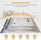 10 Jumbo Vacuum Storage Bags with Electric Pump, Large Vacuum Seal Bags for Clothing Comforters Blankets Bedding Pillows Sweater, Space Saver Compression Packing Bag for Moving and Home Essensials