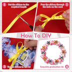 Leis for Graduation 2026, Artificial Flower Wreath with Cards Graduation Lays Gifts, Congrats Grad for High School