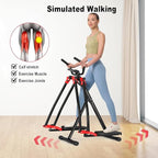 HOTWAVE Air Walker Exercise Machine, Home Space Walker Aerobic Stepper, Foldable Elliptical for Small Spaces - Cross Trainer Glider Exercise Machine for Men and Women Fitness Equipment