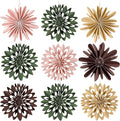 9PCS Mini Christmas Snowflake Ornament - Paper Hanging Snowflake Ornament for Christmas Tree Boho Paper Hanging Decorations for Holiday Indoor Home Decor