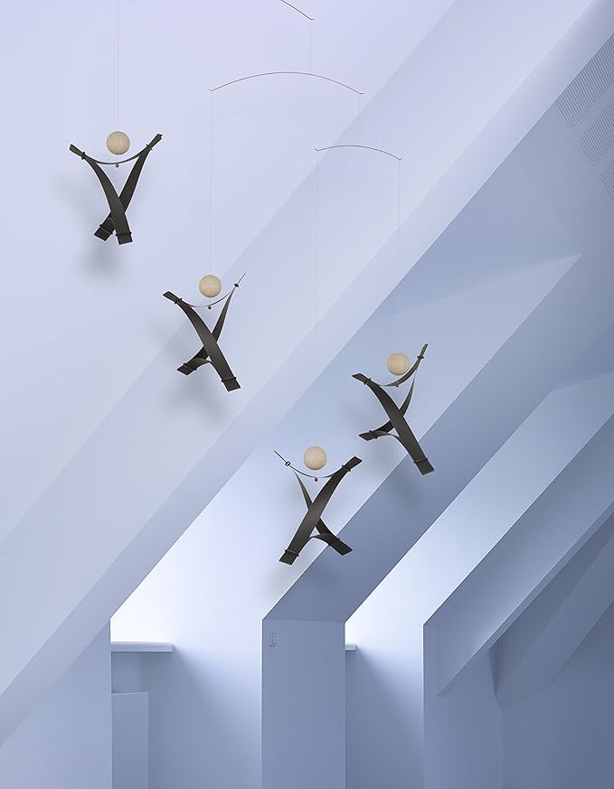 Free Minds Black Hanging Mobile - 17 Inches - High Quality Plastic - Handmade in Denmark by Flensted