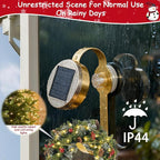 Solar Easter Wreath Hangers for Front Door with LED Lights, Compatible with Lighted Wreaths,Holiday Decorations. Large Suction Cup Metal Hook for Glass Window Outdoor Porch