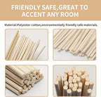 VFULIE 100PCS Reed Diffuser Sticks, 10 Inch Natural Rattan Wood Sticks Essential Oil Aroma Diffuser Sticks Refill Replacement for Aroma Fragrance