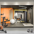 TRAHOME Home Gym Mirror for Wall,48x24x3PCS Full Length,Glass Frameless Body Large Mirror for Home Gym,Workout,Bedroom,Garage(Black)