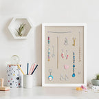 DAHAPYBOO Cork Board with Linen White,Bulletin Board 17"x12" Hanging Corkboards for Office Home School Message Board or Vision Board Decoration.
