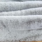 Ghouse Soft Faux Sheepskin Fur Rug 2x4 Grey Fluffy Bedside Rugs Plush Rug Shag Nursery Carpet Area Rugs for Living Room Bedroom Playing Room Decor