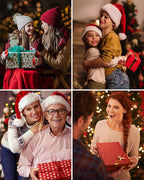 Christmas Snow Globes Light up Snowglobes Christmas Lantern with 8 Songs, 10.43" Christmas Snow Globes for kids adults, 6H Timer & Dual Power, Lighted Christmas Decorations Indoor, Gifts for Women Men