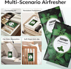 MYARO 12 Pack Peppermint Scented Sachets for Drawer, Closet Odor Eliminator Air Freshener Bags, Cool Mint Fragrance for Car & Home Aroma