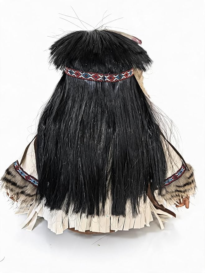 22" Collectible Native American (Indian) Vinyl Doll - VM221076 (Harsha)