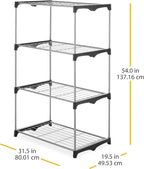 Whitmor Modern Industrial Freestanding Closet Organizer