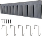 RV Shoe Pockets 10 Pockets Heavy Hanging Bedside Storage Organizer with Sturdy Hooks Storage Pockets Hangs on bed for Shoes Toys and Tool Accessories