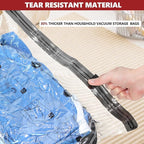 Vacuum Bags for Travel with Rechargeable Pump, 10 Large Compression Packing Seal Bags for Luggage Suitcase, Space Saver for Clothing and Clothes Storage Travel