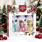 Clean-n-Fresh Holiday Toilet Spray, 3 Pack Gift Set- Balsam & Cedar/Toasty Vanilla/Bright Berry, Bathroom & Toilet Odor Deodorizer, Travel Size Toiletries, Total 5.1 Fl Oz
