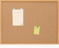 Cork Board Bulletin Board 24 x 36, Wood Framed Corkboards for Wall Decor, Hanging Office Message Board, Large Wall Mounted Notice Pin Board with 15 Push Pins for School, Home & Office