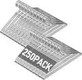 SPECILITE Wire Metal Clothes Hangers Bulk 250 Pack for Standard Size Suits, Coats, Shirts, Pants, Skirts, Space Saving, Non Slip,16 Inch 12 Gauge Ultra Thin, Silver