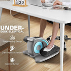 ANCHEER Under Desk Elliptical Machine, Electric Seated Pedal Exerciser, Mini Elliptical Machines, LCD Display Monitor, Portable Quiet Elliptical Machine, Leg Exerciser for Home