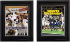 Goldfinch 4 Packs Sports Magazine Frames Displays Magazines Measuring 8 x 10.5 inches with Black Core Matting,Suitable for 1994-Current Collector's Edition Sports Magazines with Installed Hangers